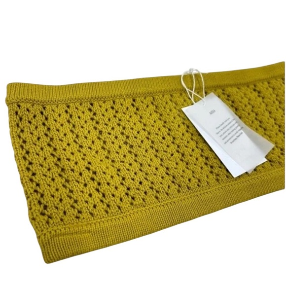 MISA LA Crochet Bandeau Top Small NWT Gold Festival-Ready Vibes | Boho Luxe - Picture 4 of 5